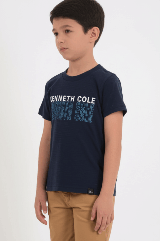 Kenneth Cole Kid's Repeated Logo T-Shirt