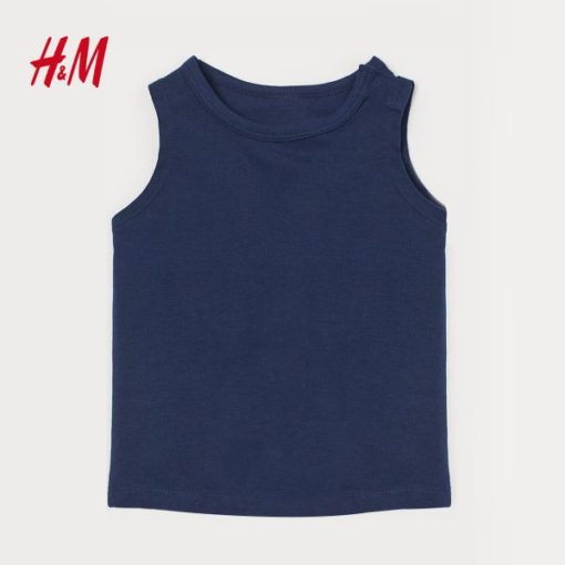 H&M KID'S STRIPED VEST TOP WITH POCKET - Image 2