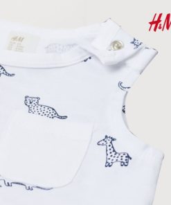 Alternative view of H&M KID'S WHITE ANIMALS PRINTED TANK TOP