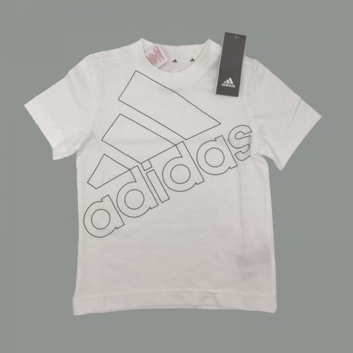 Adidas Performance logo kids tee-White