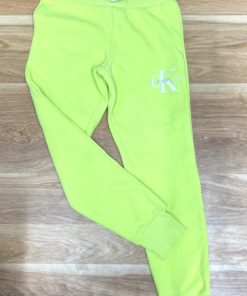 CALVIN KLEIN LOGO FLEECE SWEATPANTS - SEA GREEN