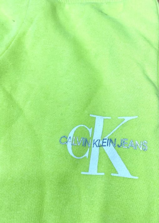 CALVIN KLEIN LOGO FLEECE SWEATPANTS - SEA GREEN - Image 2