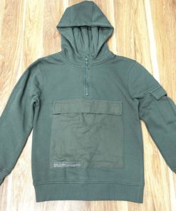 GEORGE KIDS FRONT POCKET HALF ZIP HOODIE