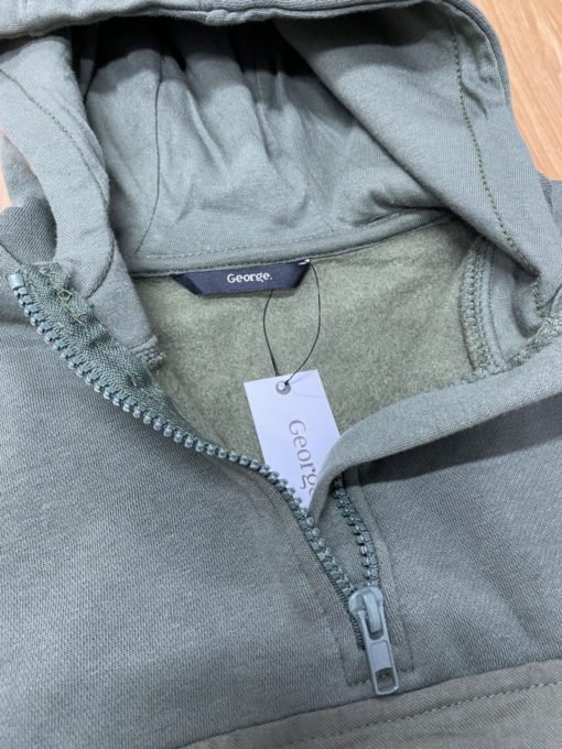 GEORGE KIDS FRONT POCKET HALF ZIP HOODIE - Image 3