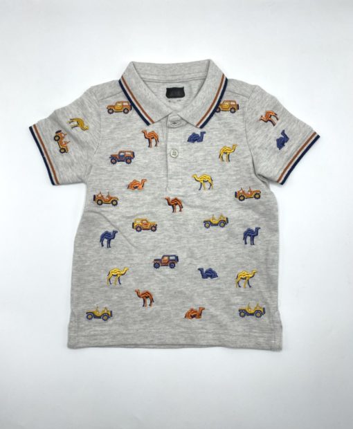 C&A Boys Jeep Embroidery Logo Polo-Shirt - Image 4