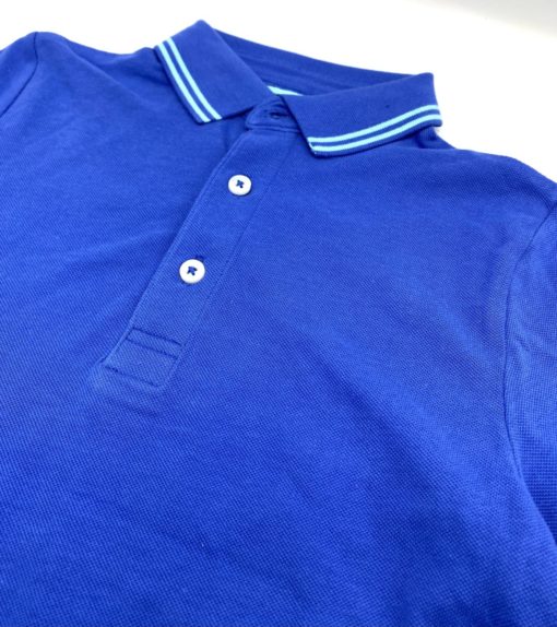 George Textured Half Zip Polo Beige - Image 3