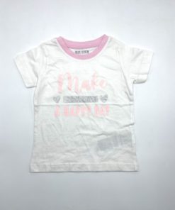 Blue Seven Make Your Day Glitter Logo Tee