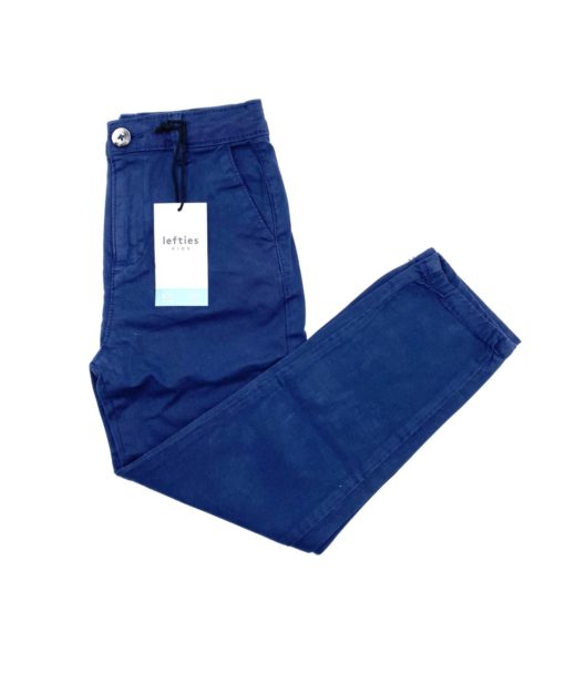 Lefties Kids Soft Cotton Chino Pants - Navy - Image 2