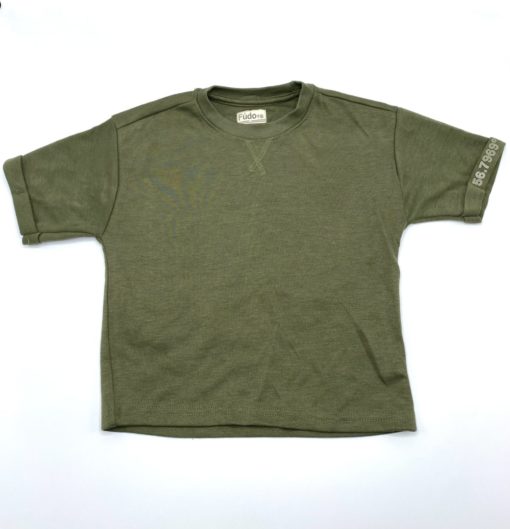 Fudo Boys Adventure Soft Cotton T-Shirt Olive