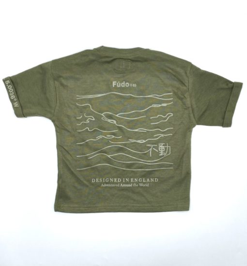 Fudo Boys Adventure Soft Cotton T-Shirt Olive - Image 3