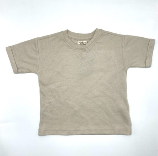 Fudo Boys Adventure Soft Cotton T-Shirt Beige