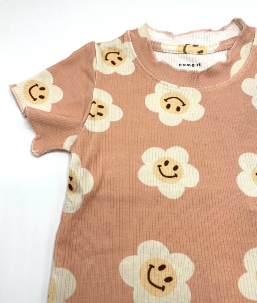 Name-It Girls Emoji Logo Frock - Image 2