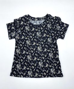 Name-It Girls Flora White print Frock Black