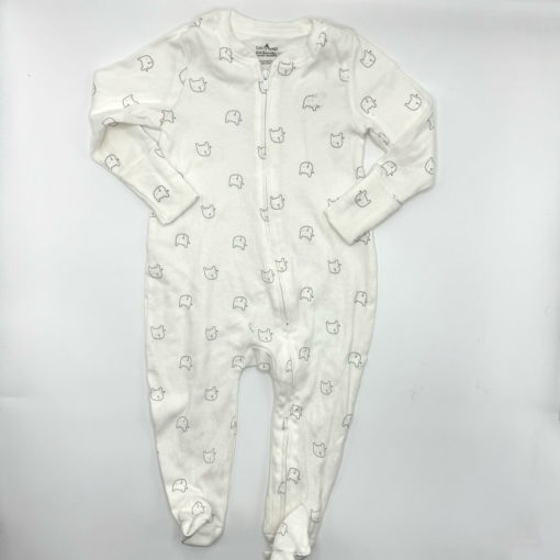 BABY GAP FULL ZIP WIT CAT LOGO ROMPER 18