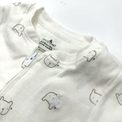BABY GAP FULL ZIP WIT CAT LOGO ROMPER 18 - Image 2