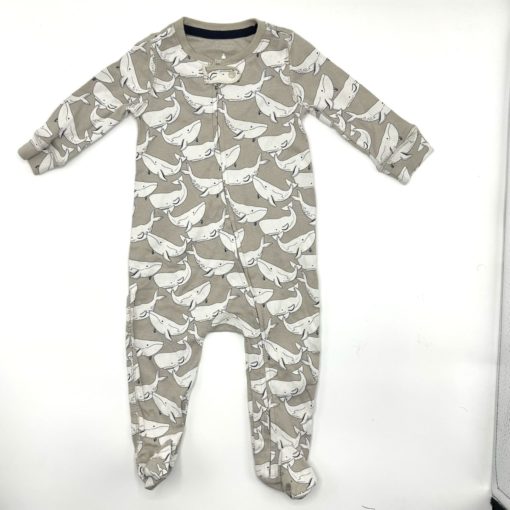 BABY GAP SHARK LOGO FULL ZIP ROMPER 17