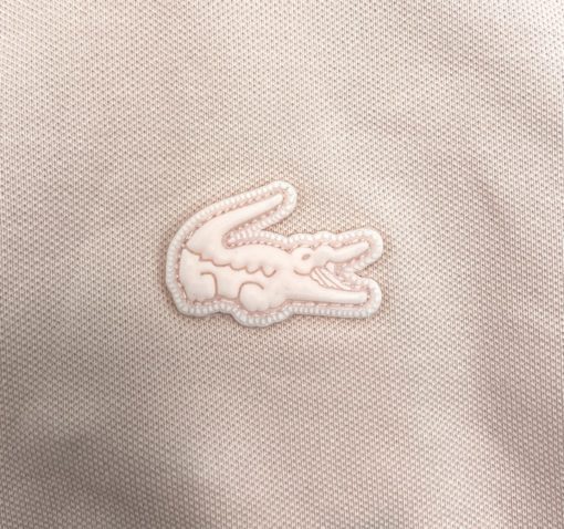Lacoste Boys Stretch Pique Polo Peach - Image 4