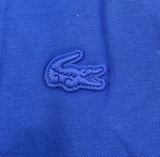 Lacoste Boys Stretch Pique Polo Royal Blue - Image 3