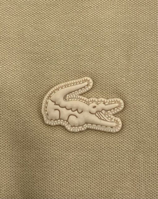 Lacoste Boys Stretch Pique Polo Beige - Image 3