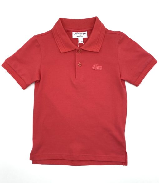 Lacoste Boys Stretch Pique Polo Royal Blue - Image 4