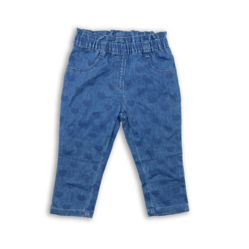 Topo Mini Little Girls Soft Denim Pants