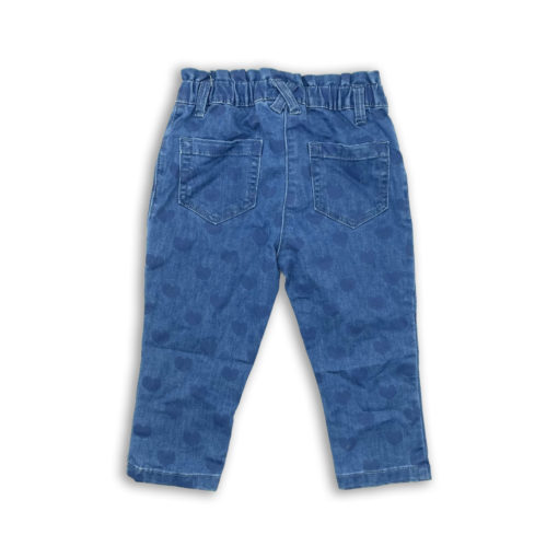 Topo Mini Little Girls Soft Denim Pants - Image 3