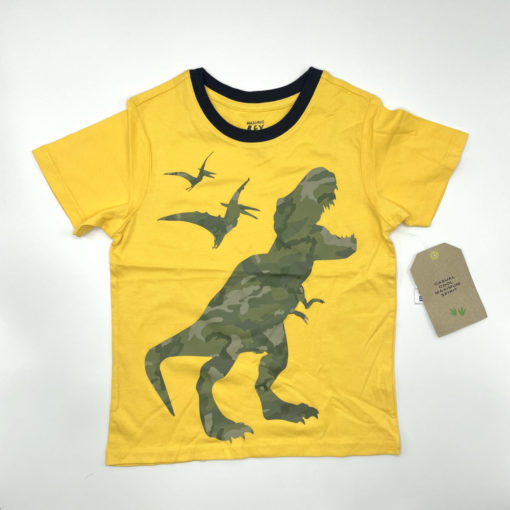 Maximus Rex Kids Camu Print Yellow T-Shirt
