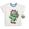 Maximus Rex Kids Skating Red Print White T-Shirt