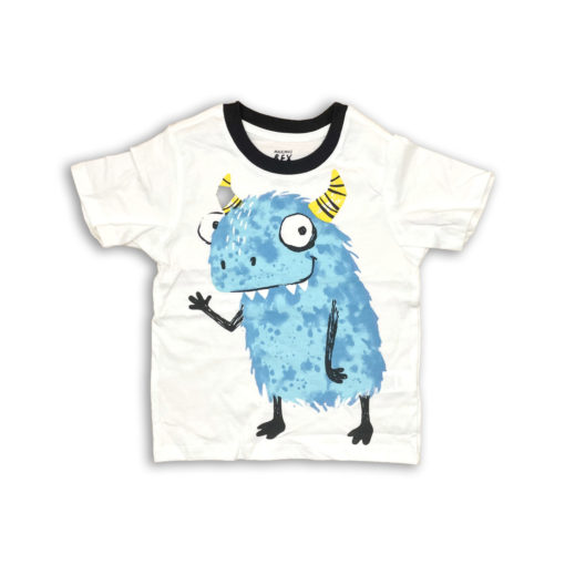 Maximus Rex Kids Blue Cartoon White T-Shirt