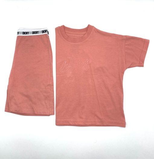 DKNY Girl's Soft Cotton Jersey 2 Piece Set - Image 2