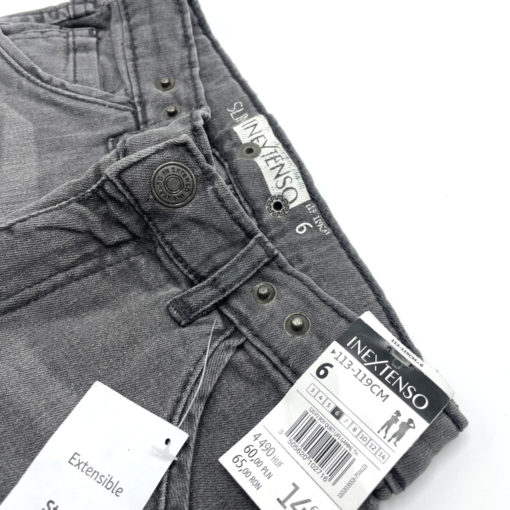 Inextenso Boys Power Stretch Denim - 2 Buttons Grey - Image 3