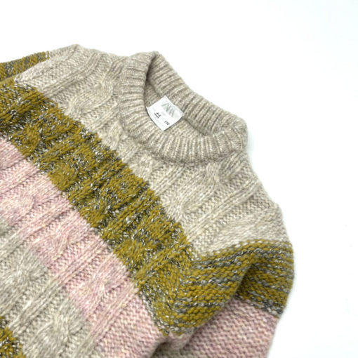 ZARA Kids Striped Wool Sweater - Off White - Image 2
