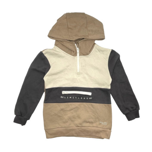 George Kids Limitless 2 Piece Fleece Tracksuit - Khaki - Image 2
