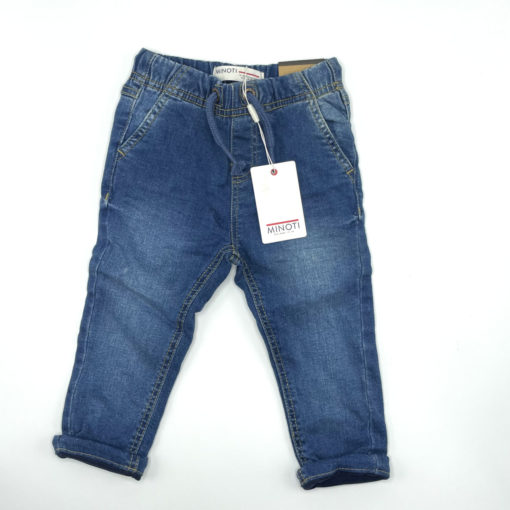 MINOTI KIDS LINED WINTERS JEANS - MID BLUE