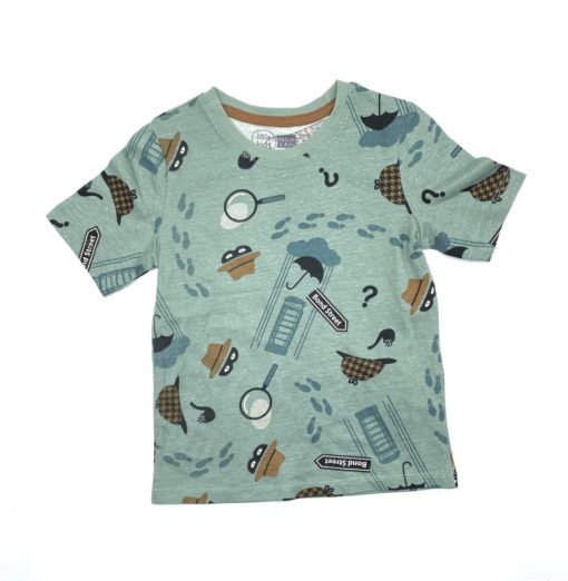 Little Kid's Bond Street Green T-Shirt