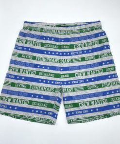 Tex Boys Green & Navy Stripe Cotton short