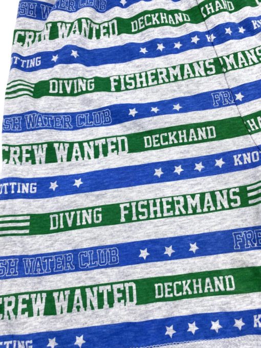 Tex Boys Green & Navy Stripe Cotton short - Image 2