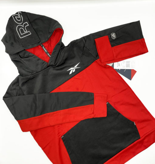 Reebok Boys Color Block Pull Over Hoodie - Red