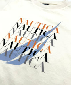 Alternative view of Nautica Boy's Repeated Logo T-Shirt Ash White