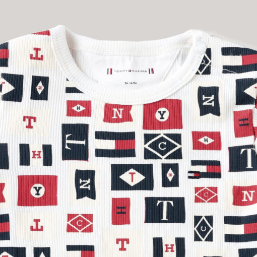 Tommy Hilfiger Kids All Over Logo Body Suit - Image 2