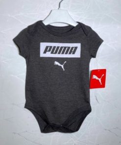 Puma kids Block Pasting Logo Romper Dark Grey