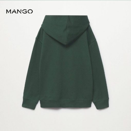 MANGO BOYS DARK GREEN SKATE PRINTED HOODIE - Image 5