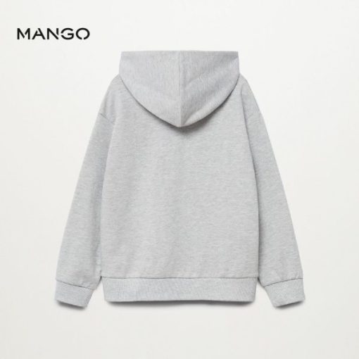 MANGO BOYS MEDIUM GREY GOOD VIBES HOODIE - Image 5