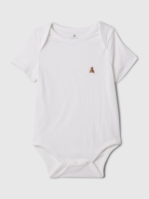 BABY GAP EMBROIDERY BEAR LOGO BODYSUIT 15