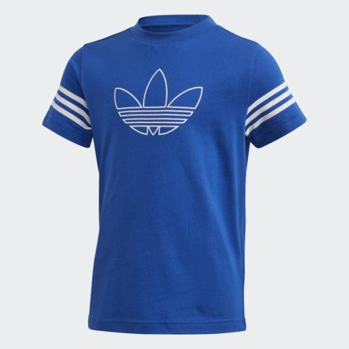 adidas Trefoil Outline logo tee - Royal Blue