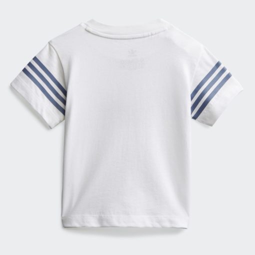 adidas Trefoil Outline logo tee - White - Image 3