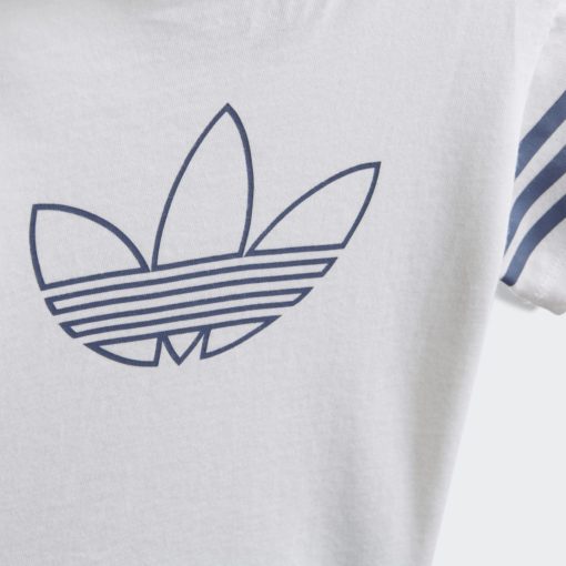 adidas Trefoil Outline logo tee - White - Image 2
