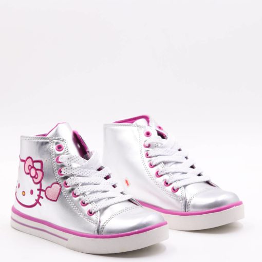 HELLO KITTY GIRLS SILVER SNEAKERS