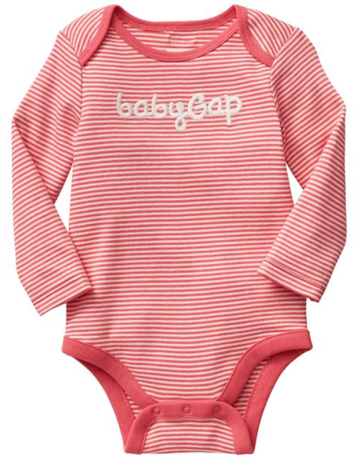 BABY GAP EBROIDERY LOGO STRIPES ROMPER 2