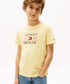 Tommy Hilfiger Boy's Cotton T-Shirt Yellow